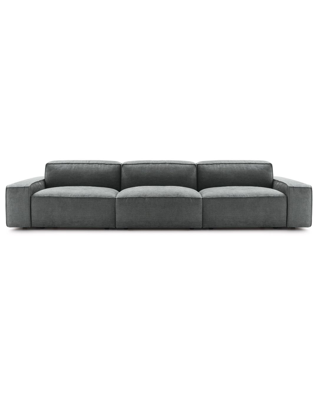Pilkos spalvos trivietė modulinė sofa Cairoli