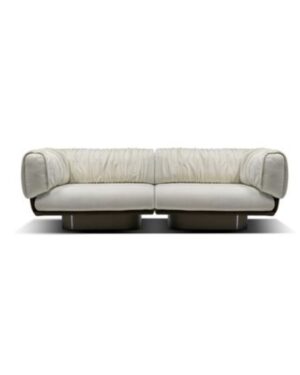 Moderni balta sofa Break -nuotrauka baltame fone