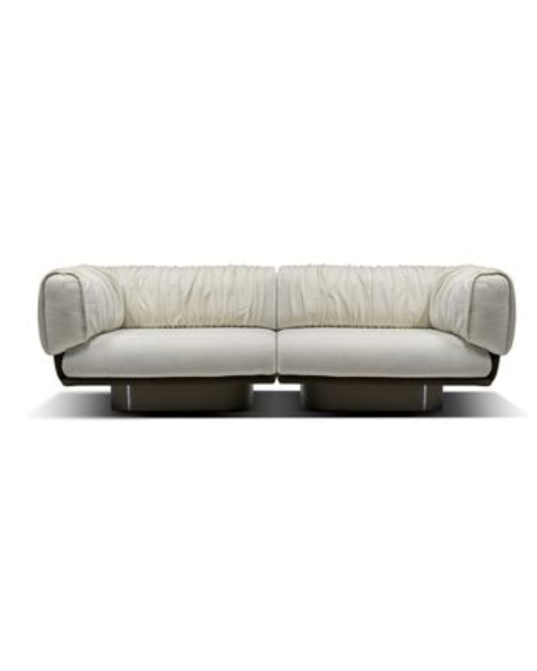 Moderni balta sofa Break -nuotrauka baltame fone