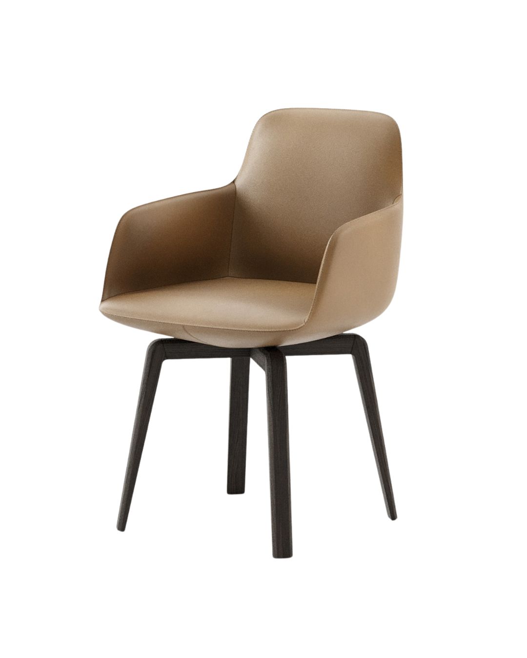 Valgomojo kėdė medinėmis kojelėmis ir porankiais