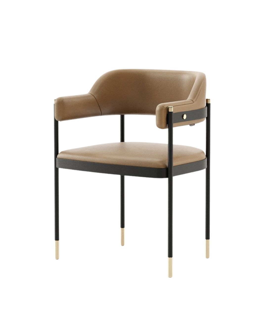 Valgomojo kėdė medinėmis kojelėmis ir porankiais