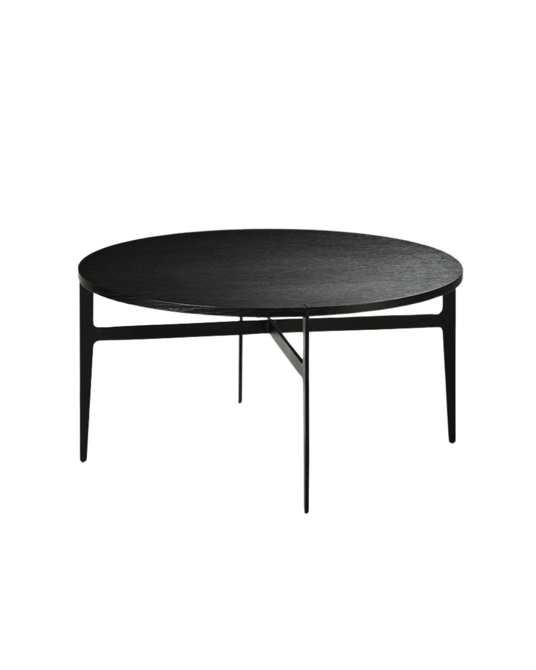 Minimalistinio dizaino kavos staliukai su aukštomis metalinėmis kojelėmis ir apvaliu stalviršiu