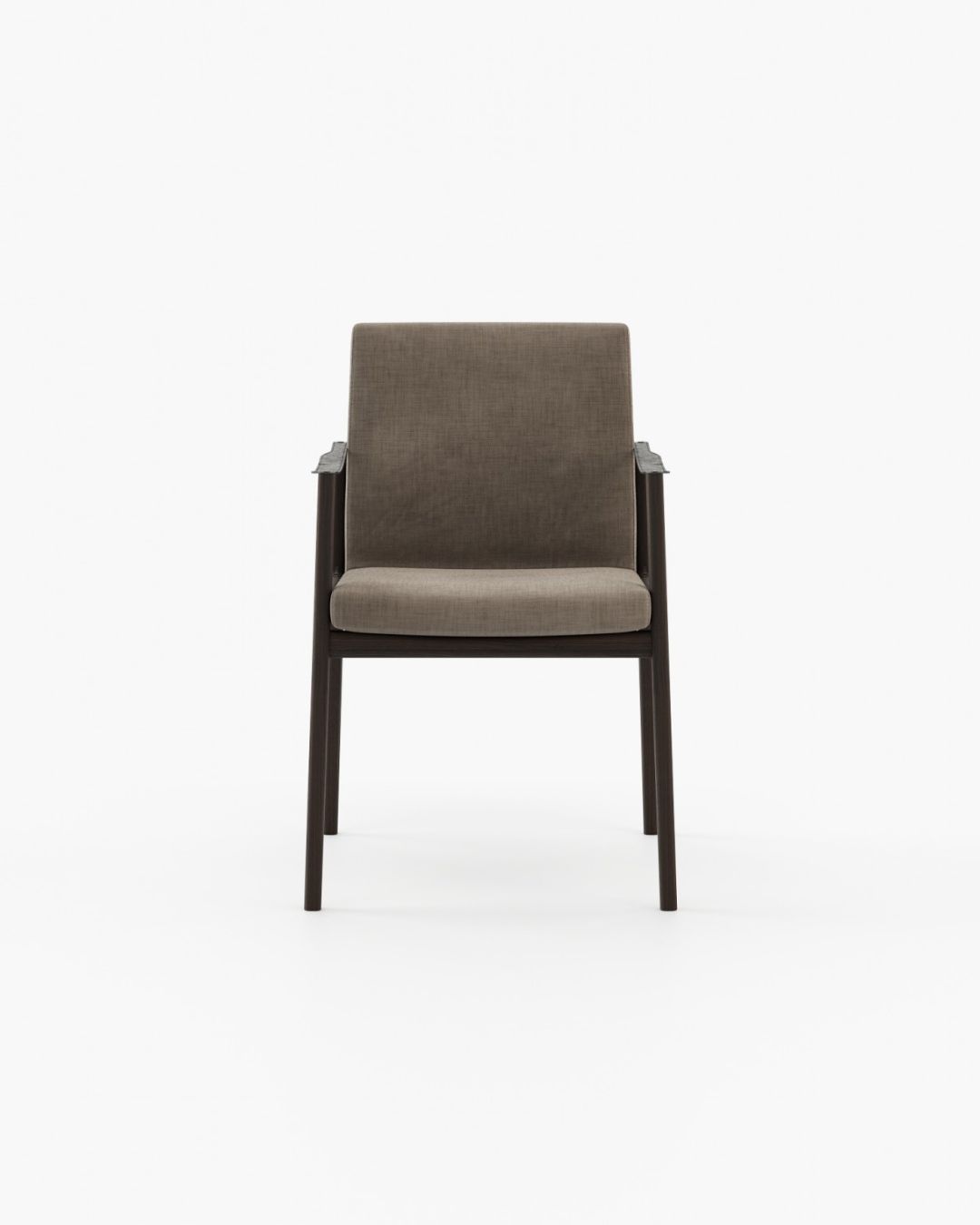 Valgomojo kėdė medinėmis kojelėmis ir porankiais