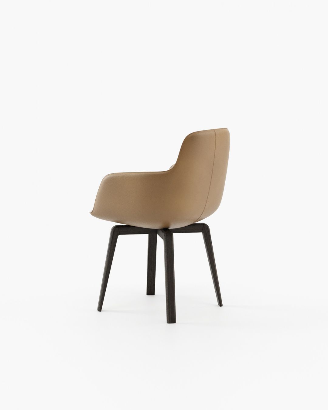 Valgomojo kėdė medinėmis kojelėmis ir porankiais