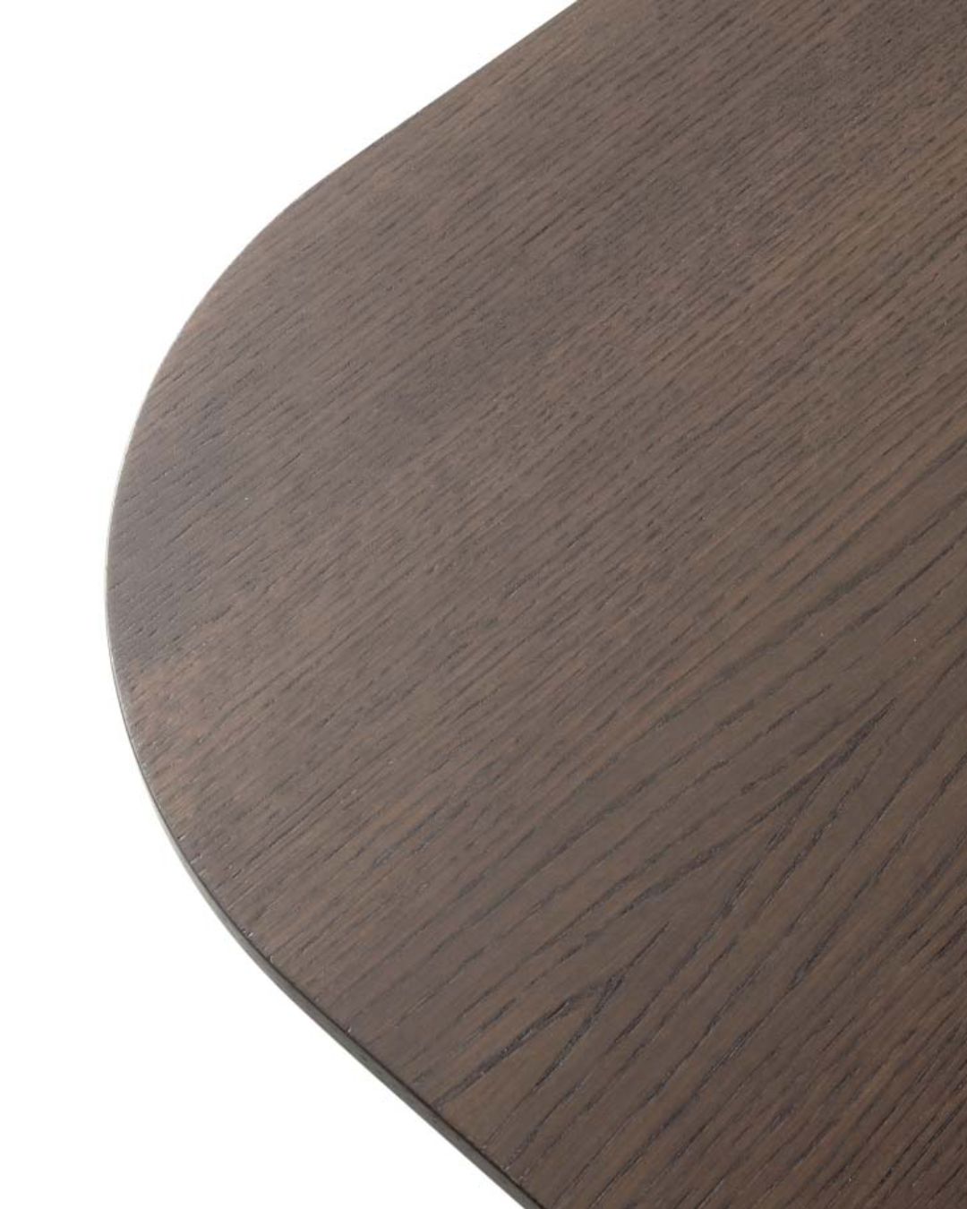 Stačiakampio formos valgomojo stalas su mediniu stalviršiu - nuotrauka iš arti