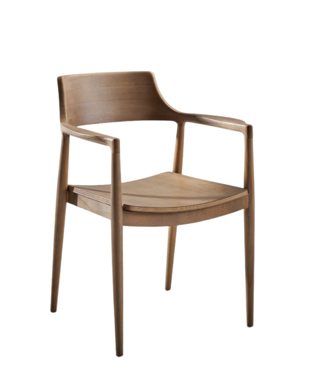 Medinė valgomojo kėdė su porankiais