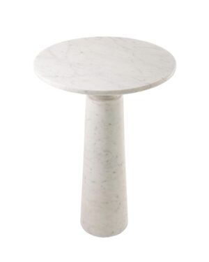 Baltas marmurinis kavos staliukas