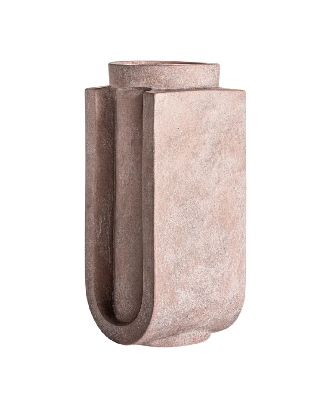 Rožinės spalvos keramikinė vaza