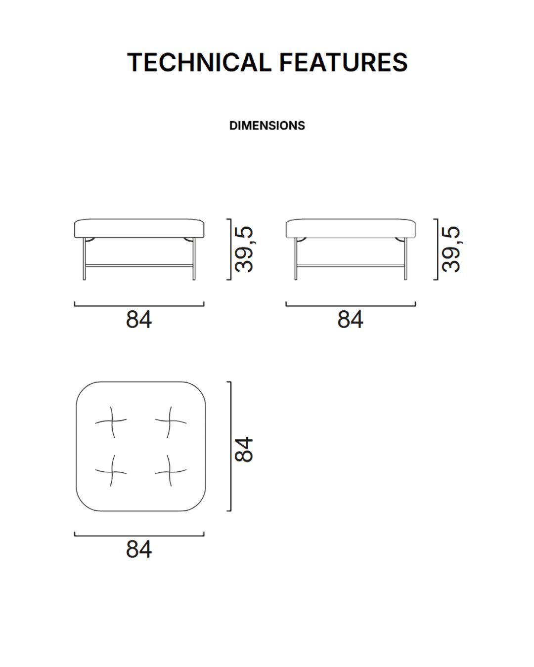 Thor pufas - brėžinys