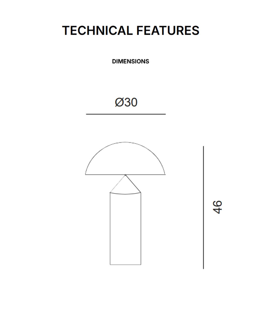 ATTOLO stalinis šviestuvas - brėžinys