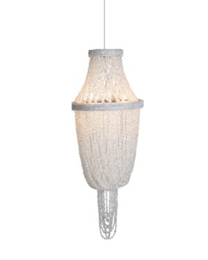 Klasikinio dizaino pakabinamas šviestuvas iš krištolo karoliukų