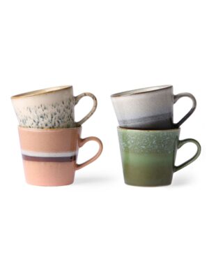 Keramikinių kavos puodelių komplektas