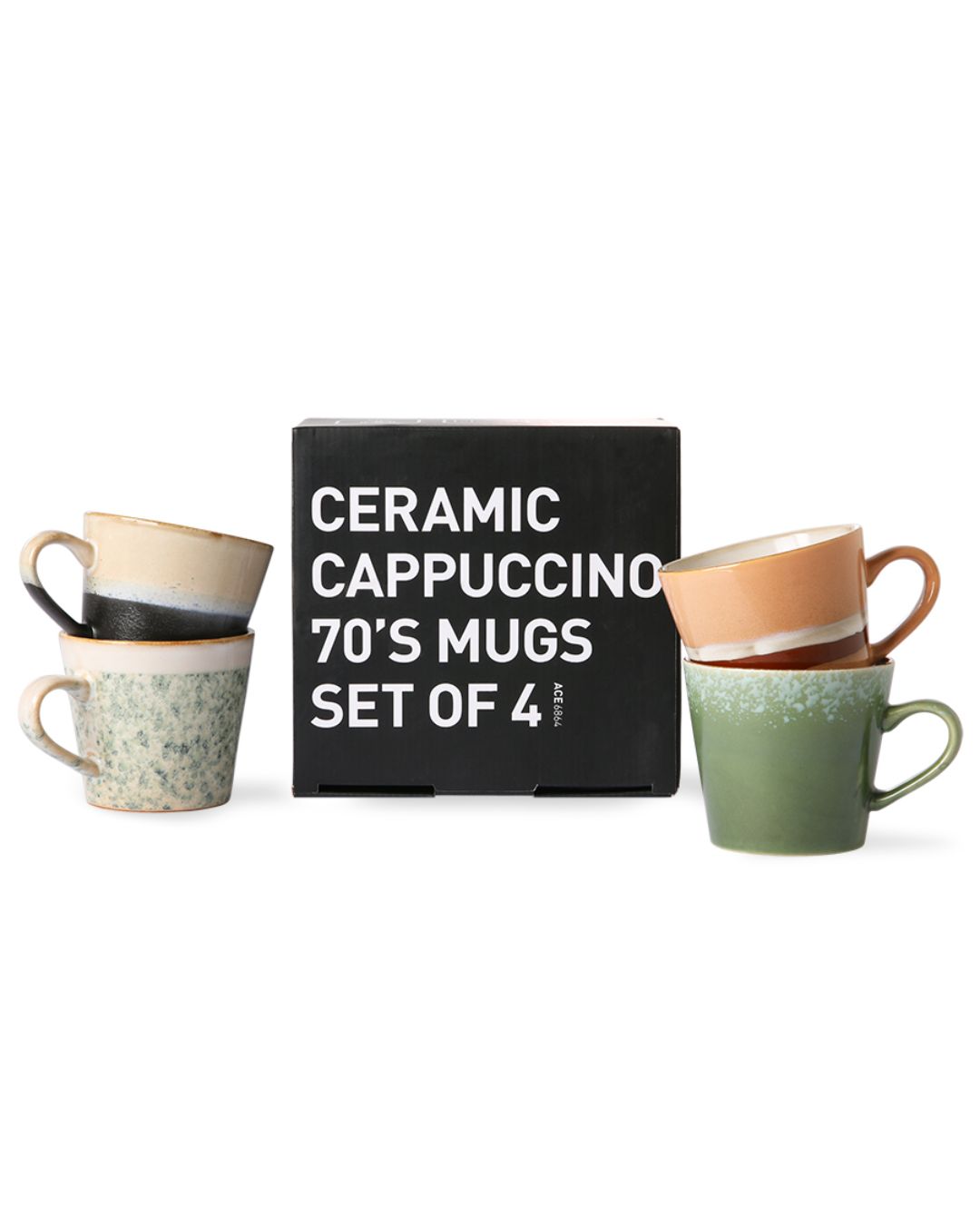 Keramikinių kavos puodelių komplektas