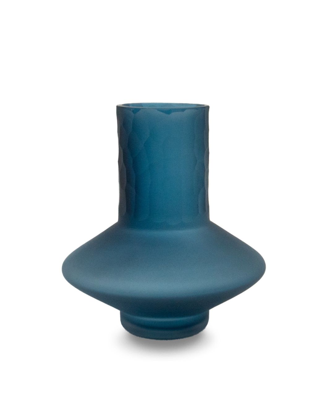 Mėlino stiklo vazelių rinkinys