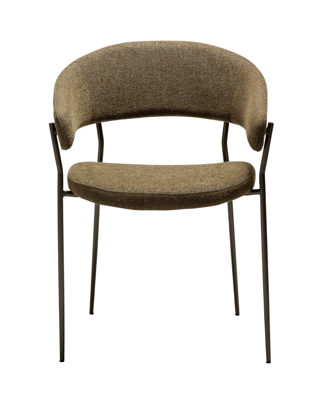 Valgomojo kėdė su porankiais ir plonomis kojelėmis