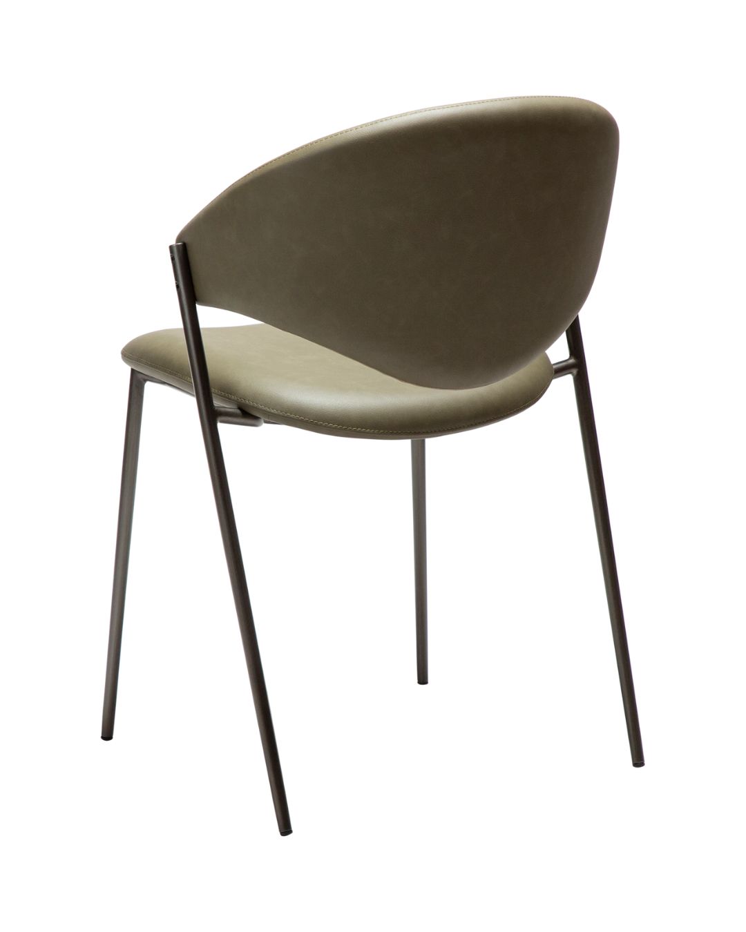 Minimalistinio dizaino dirbtinės odos valgomojo kėdė