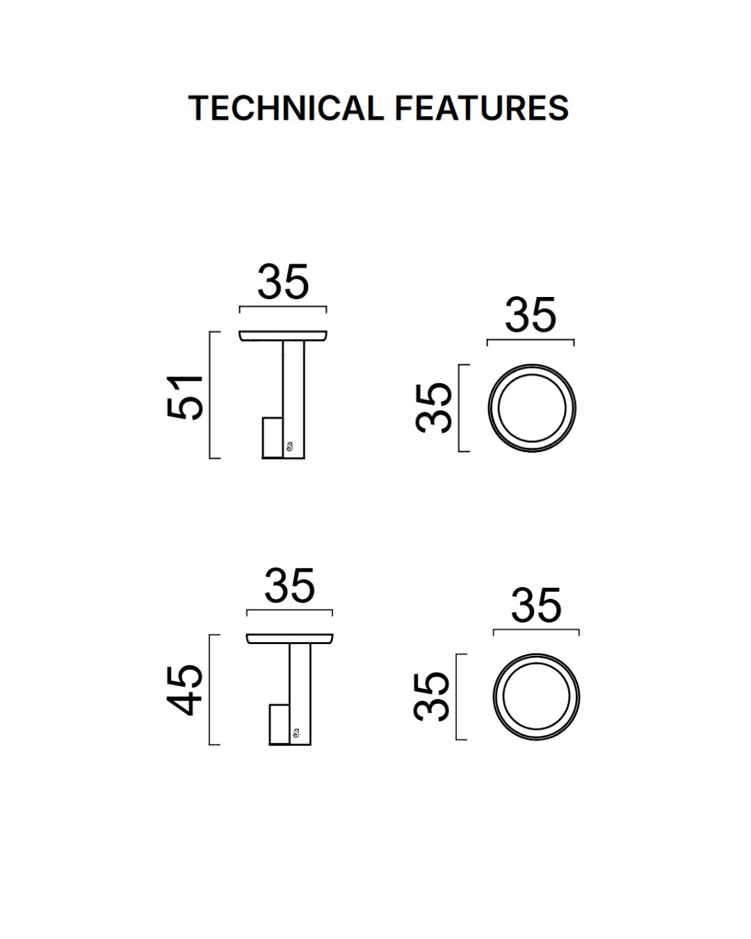 RITZ šoniniai staliukai - techninė informacija