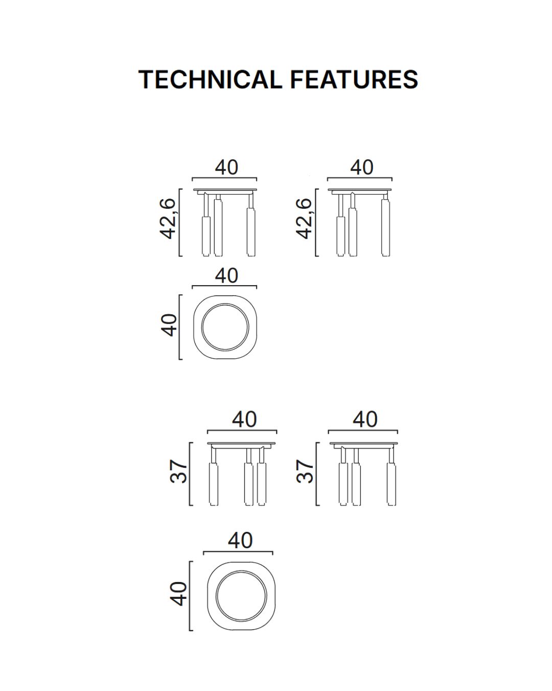 Ludo kavos staliukai - techninė informacija