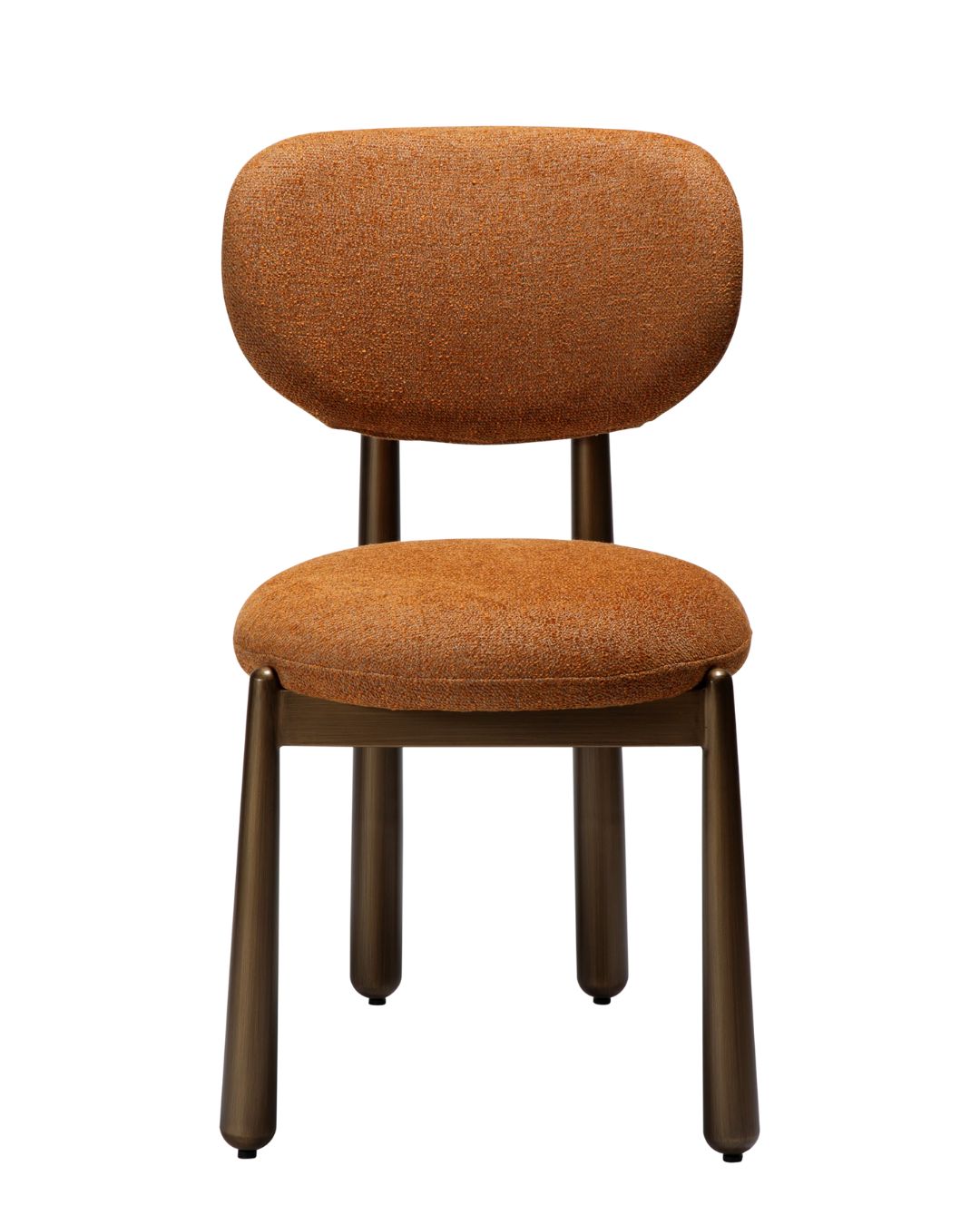 Oranžinės spalvos WOKE kėdė su paminkštinta sėdimąja dalimi ir atlošu