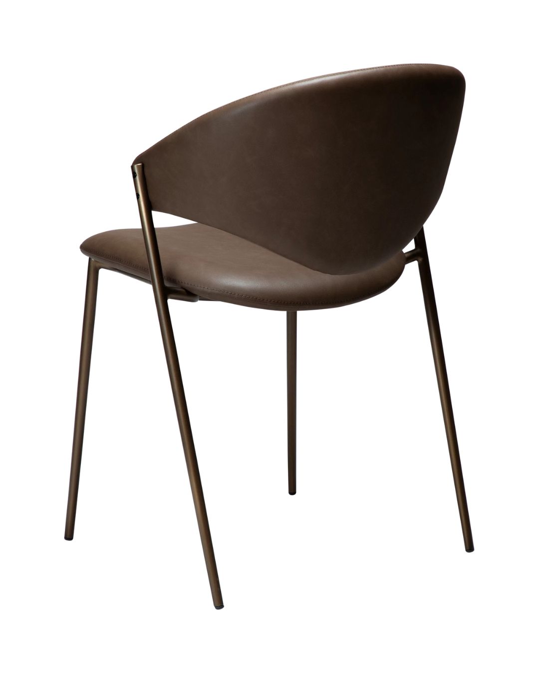 Minimalistinio dizaino dirbtinės odos valgomojo kėdė