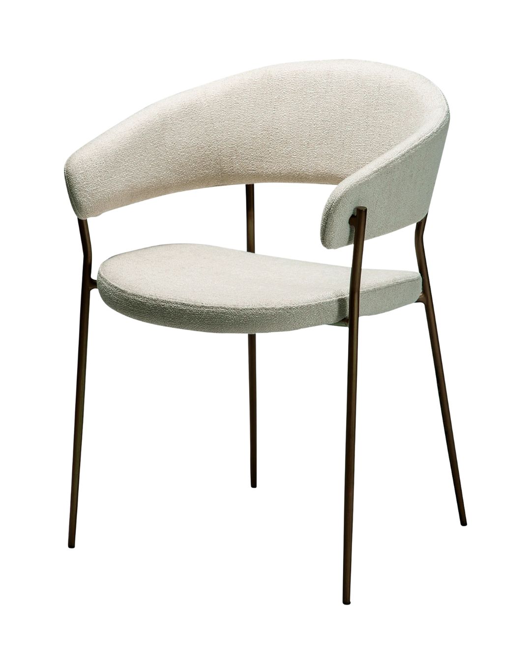 Valgomojo kėdė su porankiais ir plonomis kojelėmis