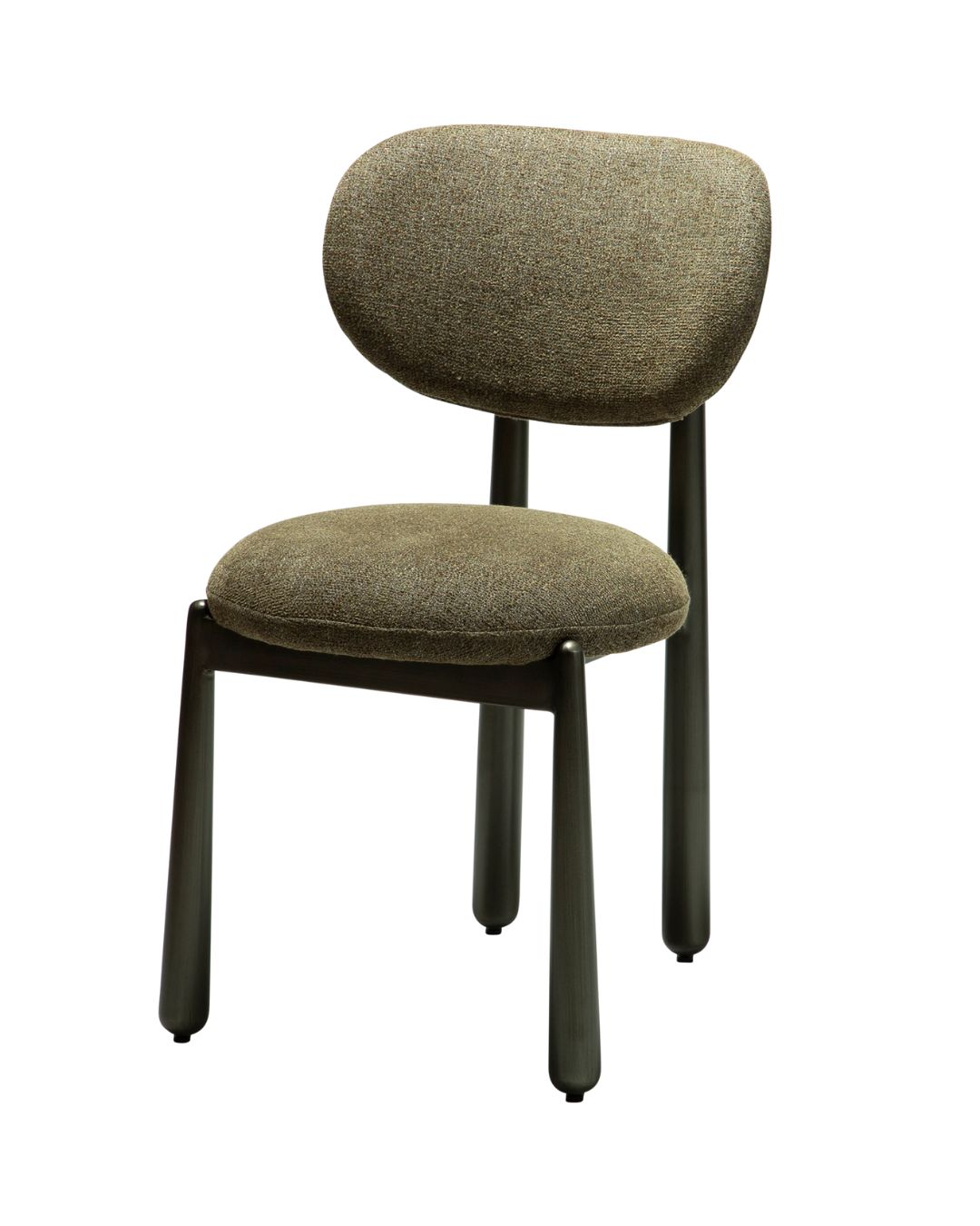 Tamsiai žalios spalvos WOKE kėdė su paminkštinta sėdimąja dalimi ir atlošu