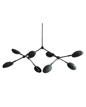 Pilkos spalvos pakabinamas šviestuvas Drop Chandelier Mini