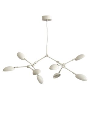 Baltos spalvos pakabinamas šviestuvas Drop Chandelier