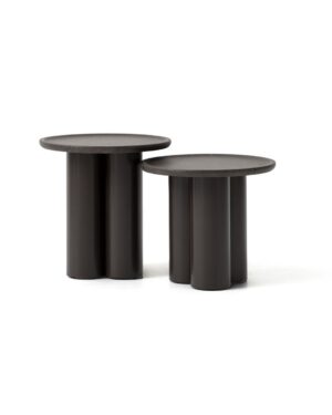 Arel mediniai apvalūs šoniniai staliukai