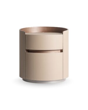 Rusvos spalvos odinės spintelės Kandern iš Vical Home