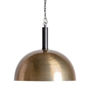 Aukso spalvos, pusrutulio formos pakabinamas šviestuvas