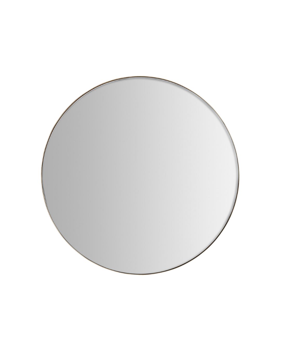 Apvalus veidrodis su aukso spalvos metaliniu rėmeliu iš Vical Home