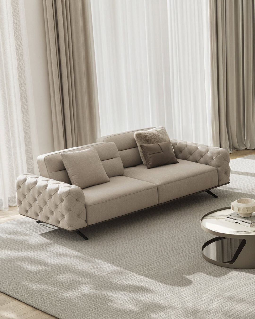 Plytų spalvos dvivietė sofa "Gallardo" iš Saloni