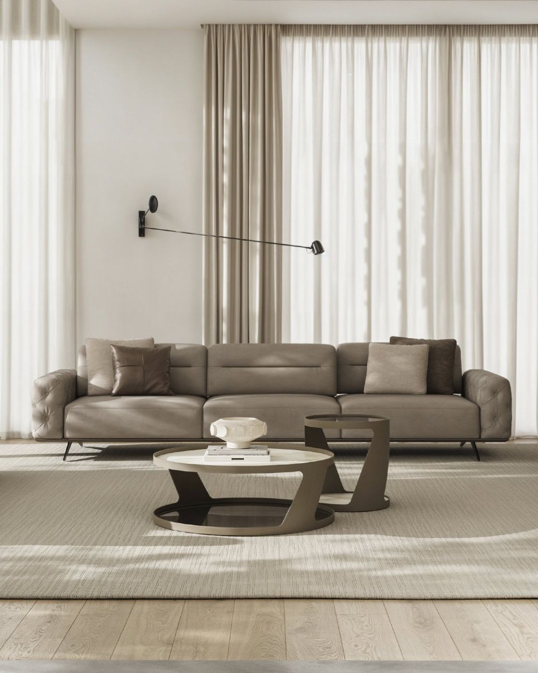 Plytų spalvos dvivietė sofa "Gallardo" iš Saloni