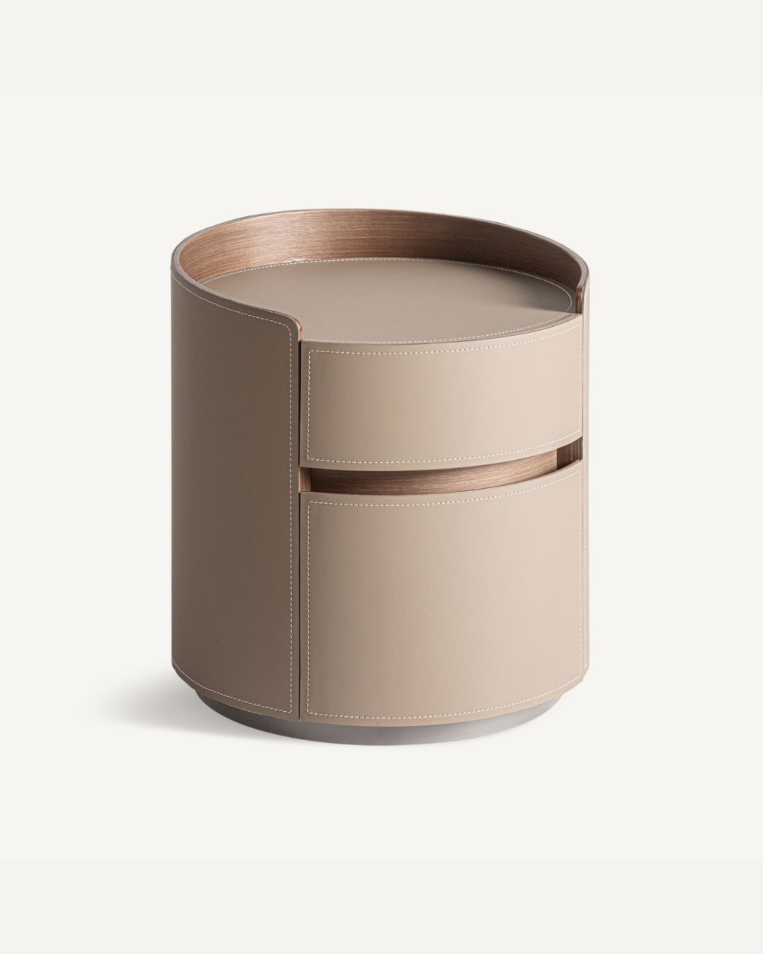 Rusvos spalvos odinės spintelės Kandern iš Vical Home