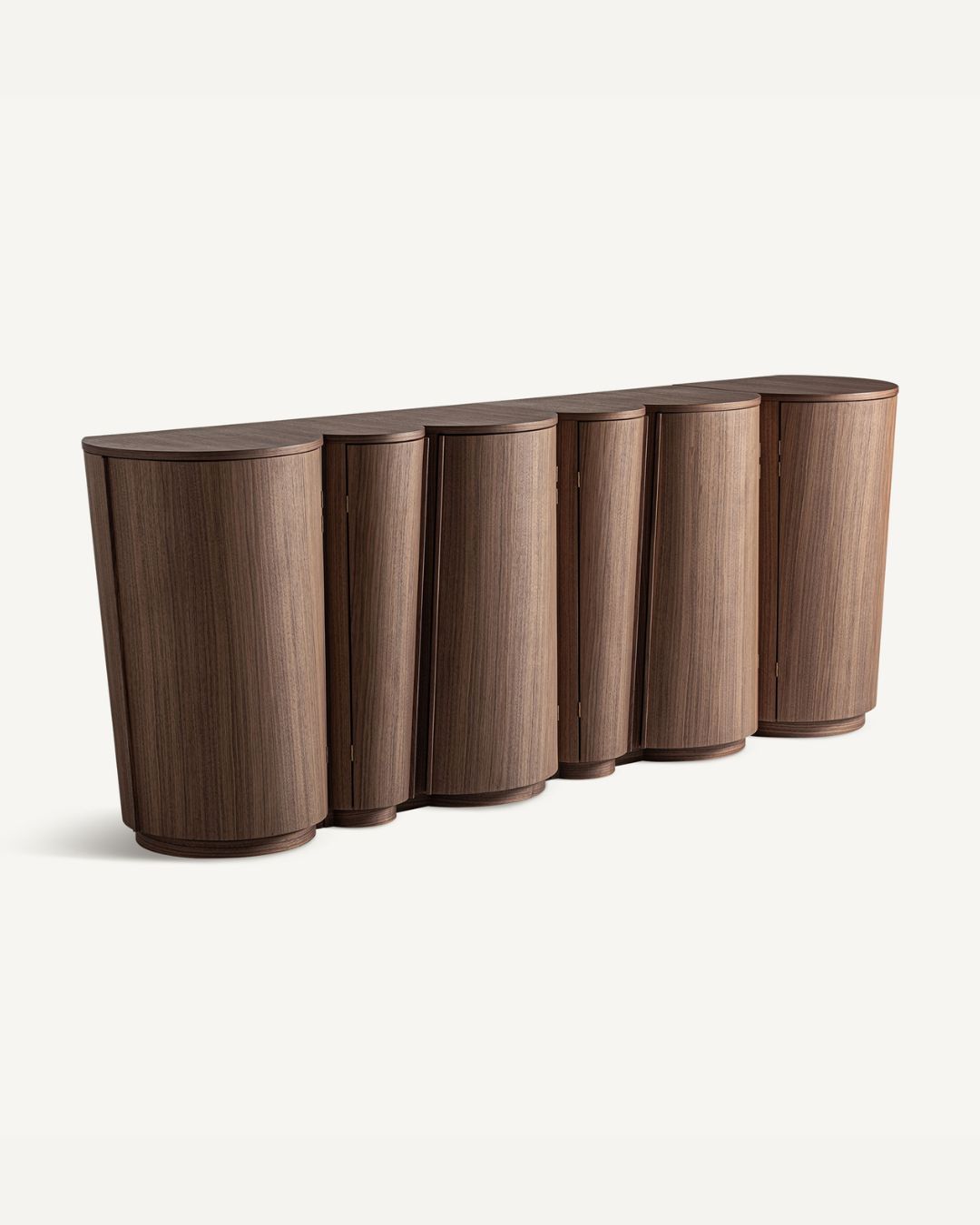 Lenktų formų medinė komoda iš Vical Home