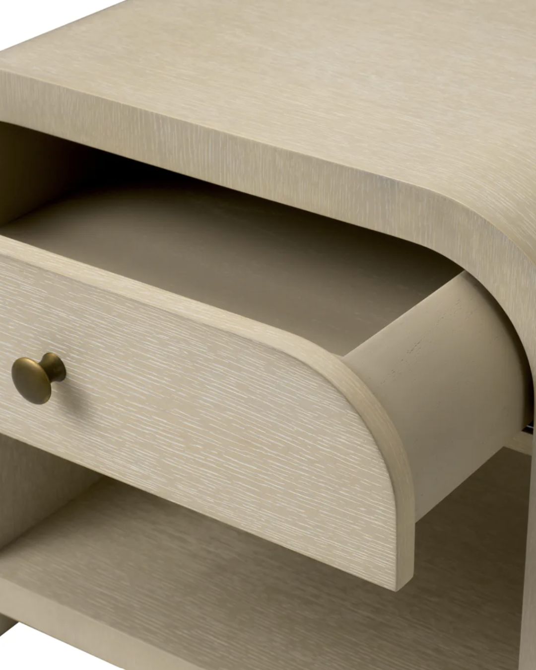 Naktinė spintelės RHODES, pagaminta iš natūralios ąžuolo faneruotės