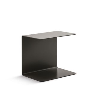 Kvadrato formos šoninis staliukas "Joke", tamsios spalvos