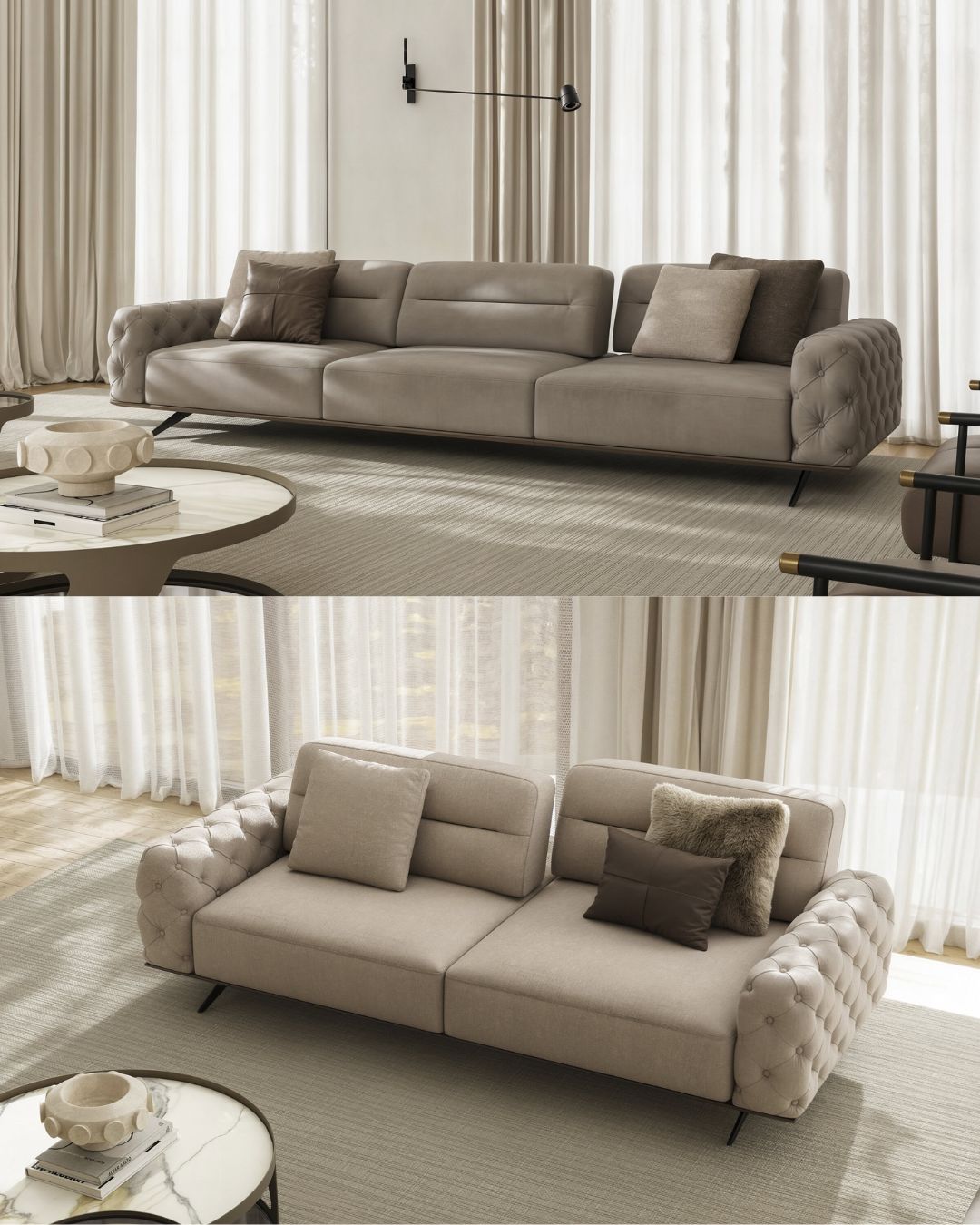 Plytų spalvos dvivietė sofa "Gallardo" iš Saloni
