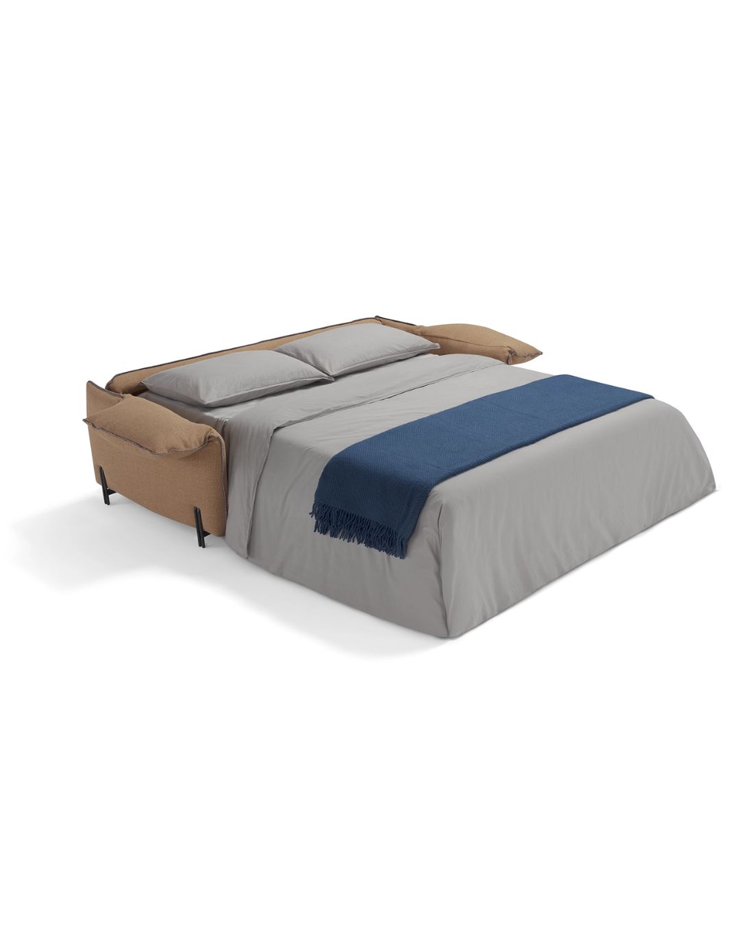 Rudos spalvos dvivietė sofa-lova CLOUD iš Dienne