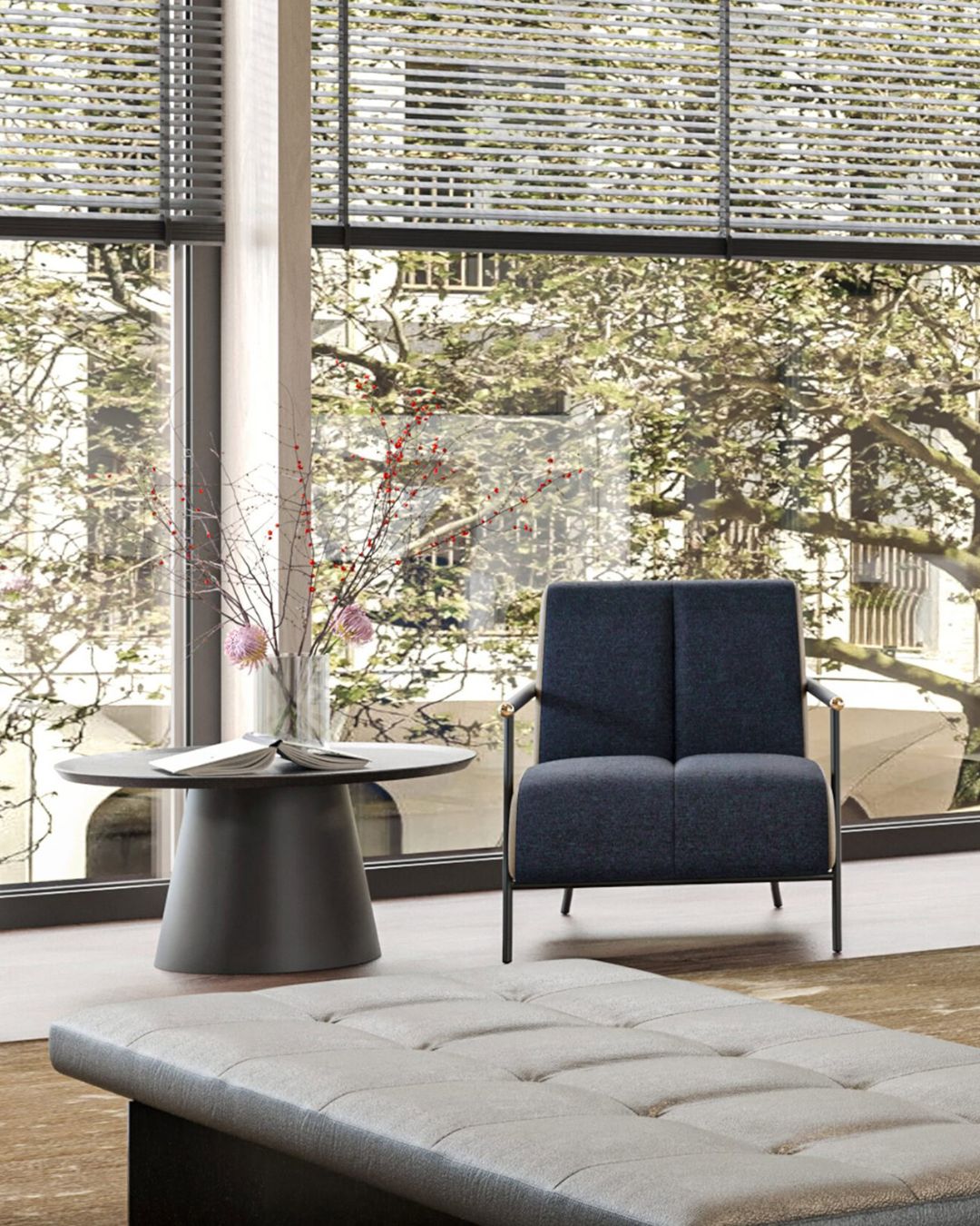 Nice fotelis - nuotrauka interjere