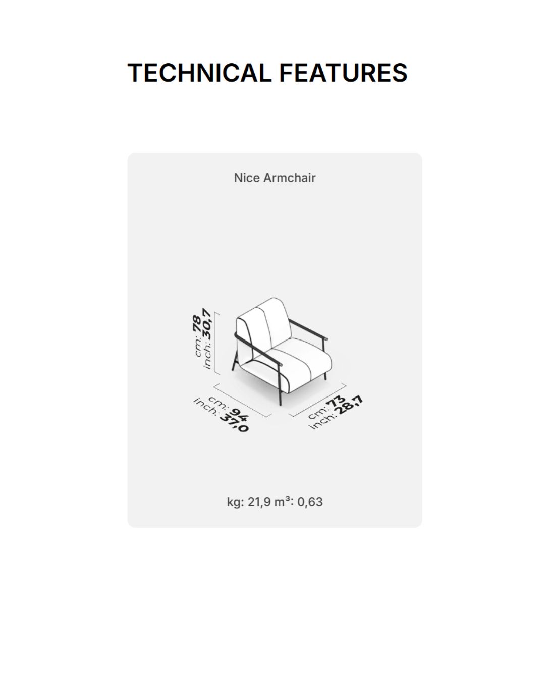 Nice fotelis - Saloni