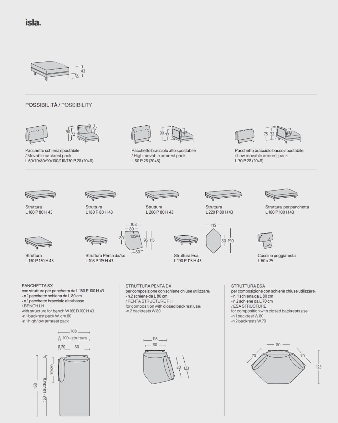 Isla sofa - Samoa Divani