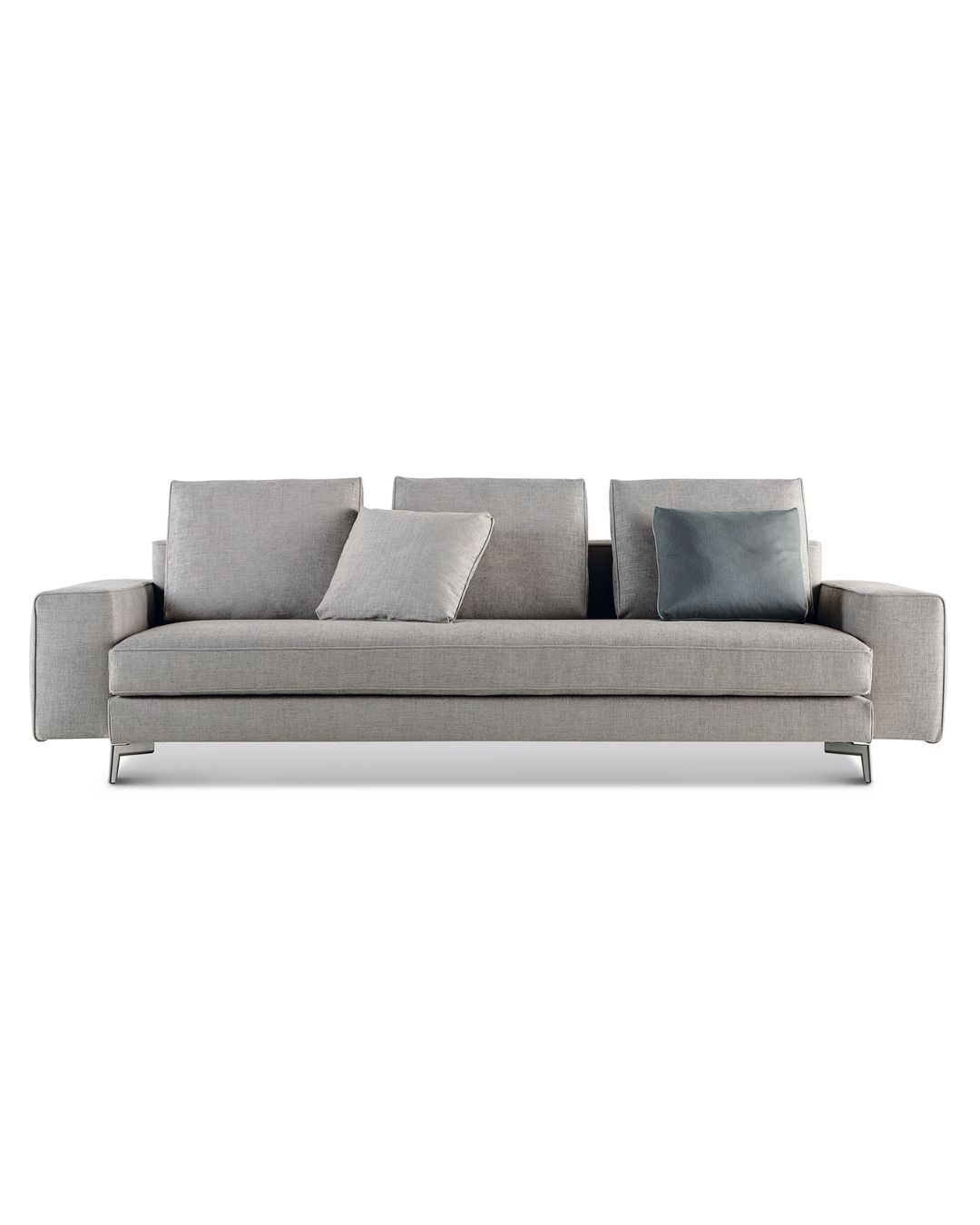 Šviesiai pilkos spalvos dvivietė sofa