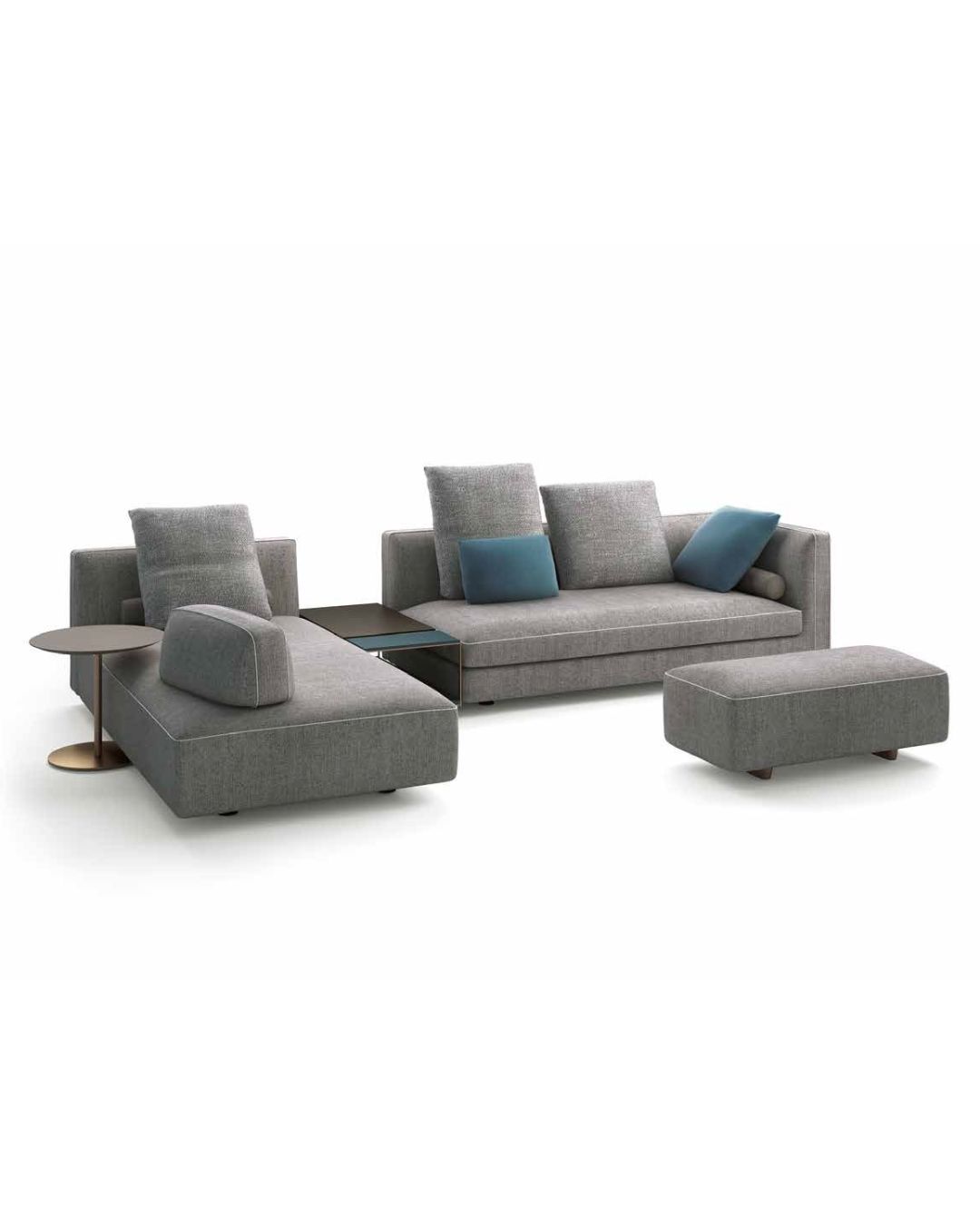 Pilkos spalvos sofa