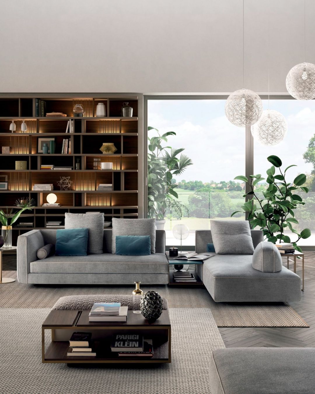 Pilkos spalvos sofa